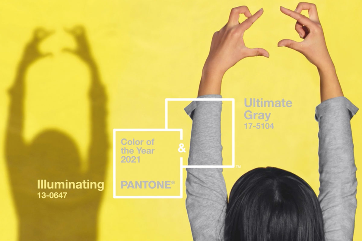 Pantone 2021: tra giallo e grigio per un anno di speranza